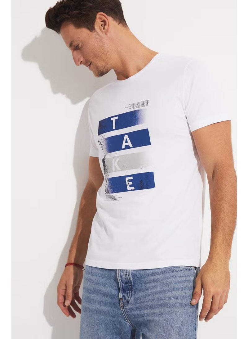 JUNE Men's Regular Fit 100% Cotton Printed Crew Neck T-Shirt - Image 2